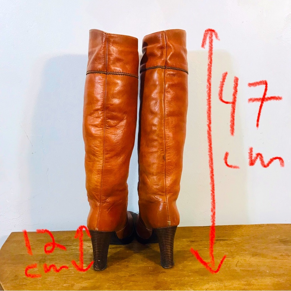 COPY - 70s vintage cowboy style leather boots - Picture 2 of 11